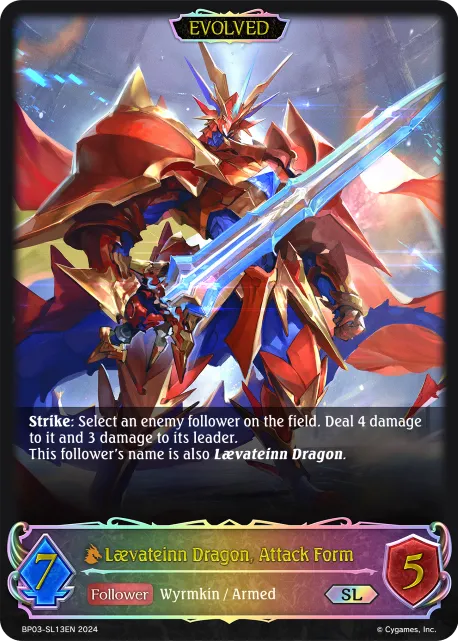 Lævateinn Dragon, Attack Form