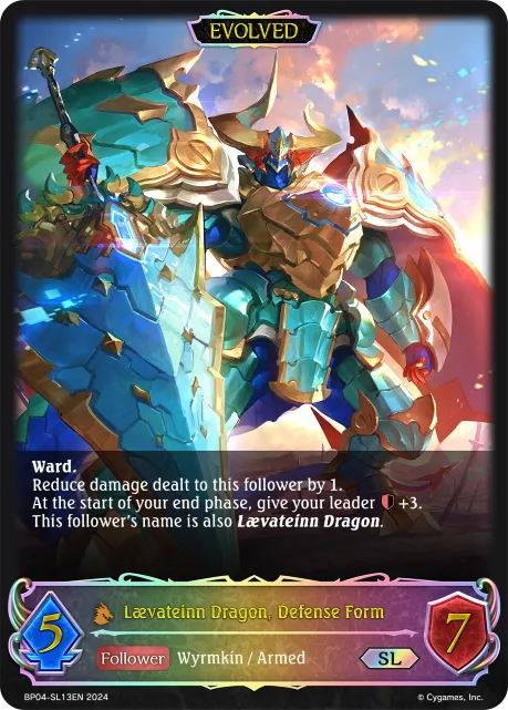 Lævateinn Dragon, Defense Form