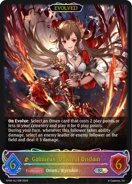 Galmieux, Omen of Disdain