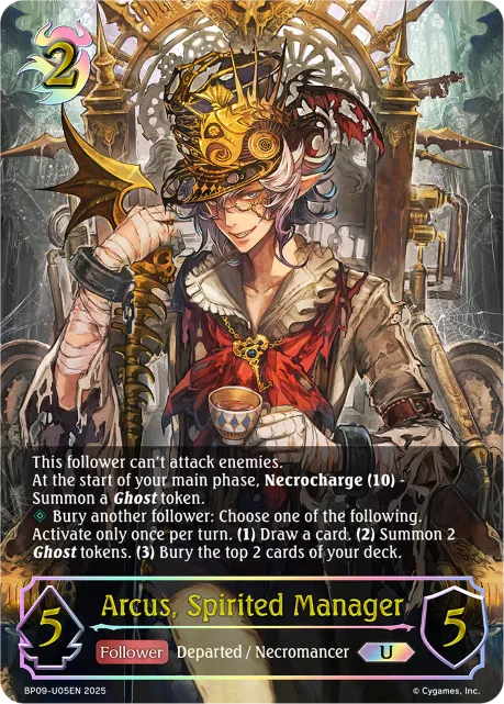 Arcus, Spirited Manager