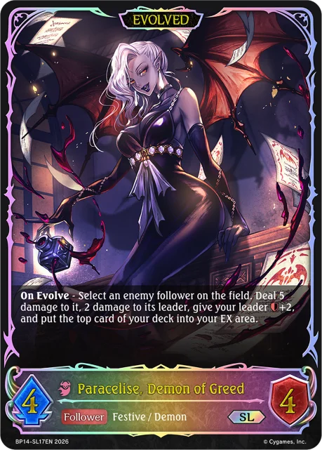 Paracelise, Demon of Greed