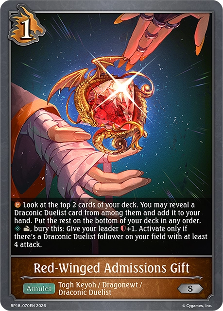 Red-Winged Admissions Gift